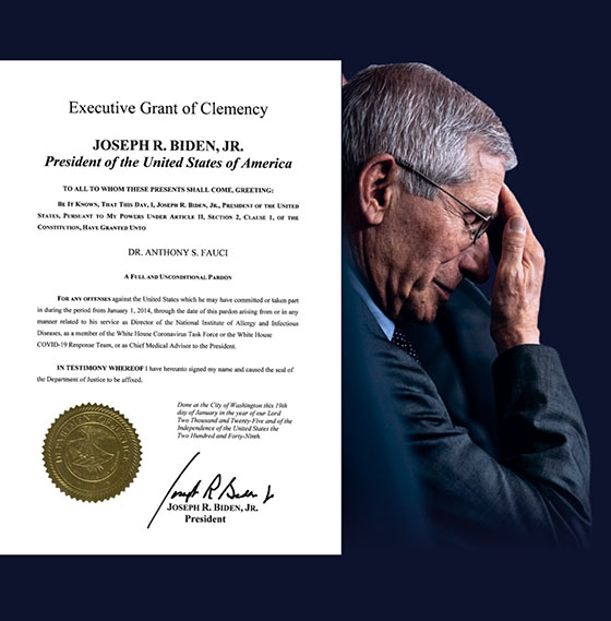 Joe Biden pardoned Anthony Fauci to prevent Donald Trump from pursuing legal charges